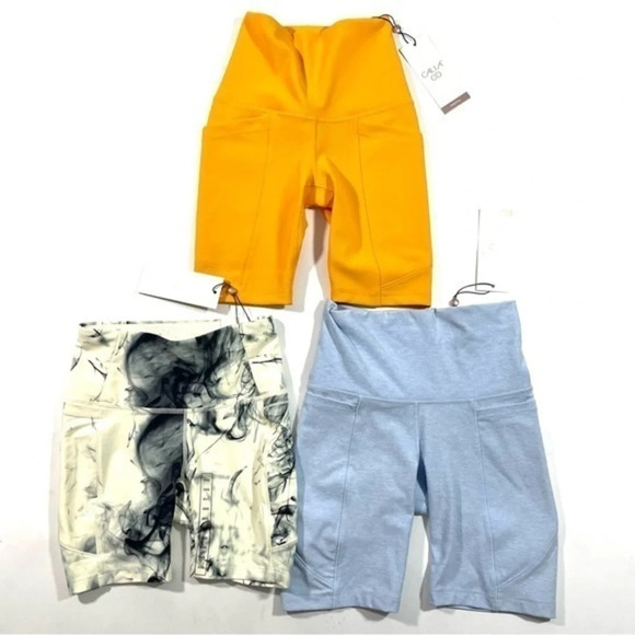 New Calia Lot of 3 Bike Shorts High Rise Size 2XS - Picture 1 of 3